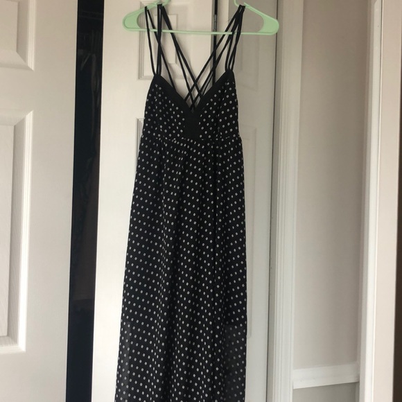 NWT BCBG High Low Polka Dot Dress - Picture 4 of 7